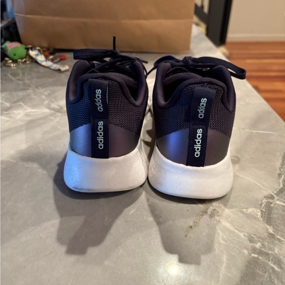 Adidas Cloudfoam Women’s Running Shoes – Navy/White – Size 9.5 - Picture 3 of 5